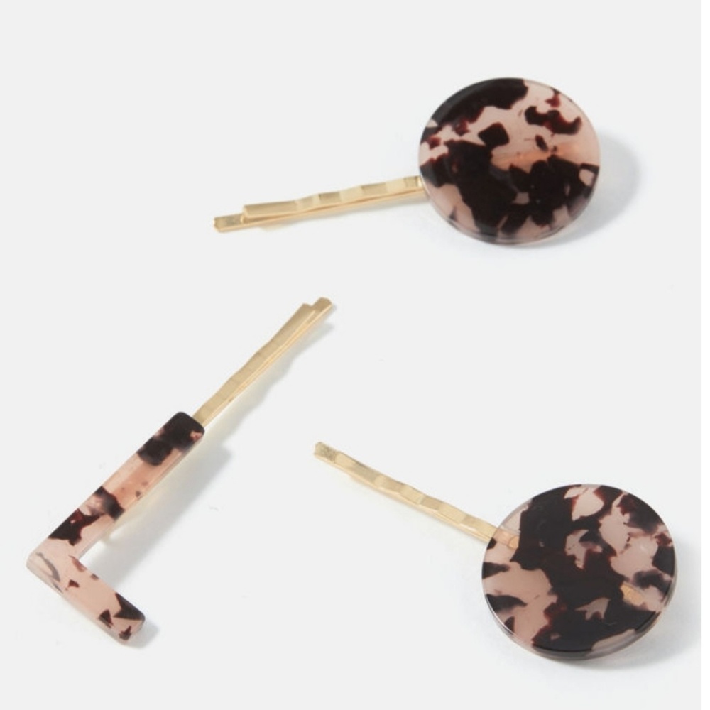 🆕️ Resin Tortoise Bobby Pin Set, L